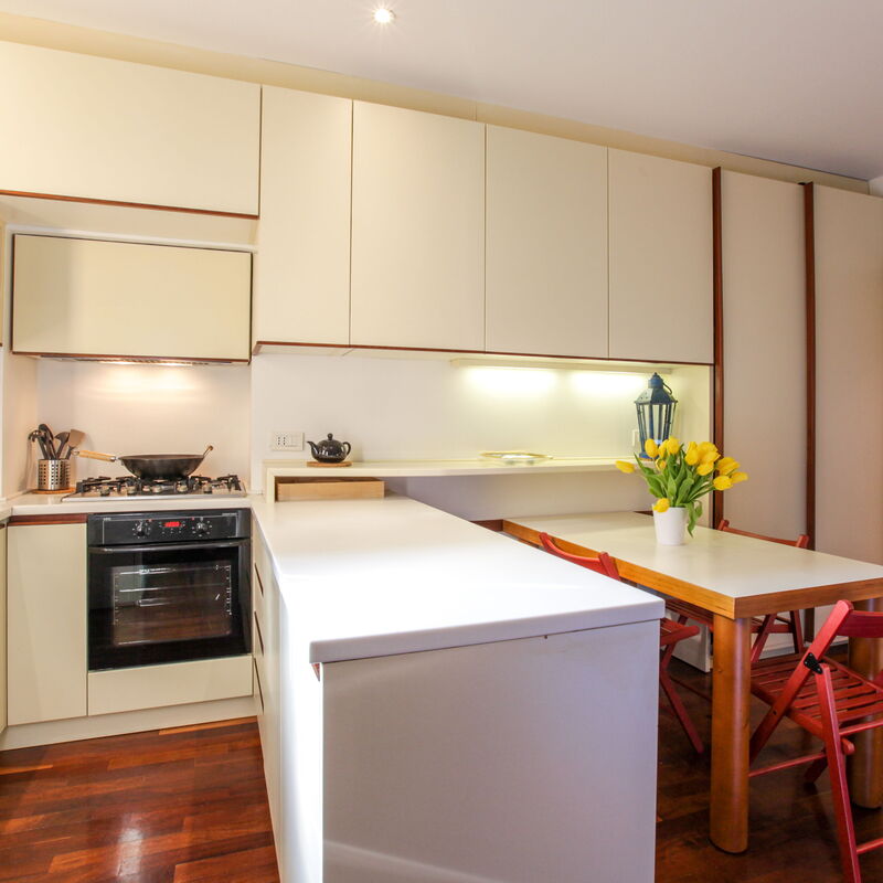 San Vittore-a-one Bedroom: Dining Room, Kitchen, Summer