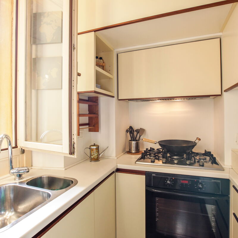 San Vittore-a-one Bedroom: Kitchen, Summer