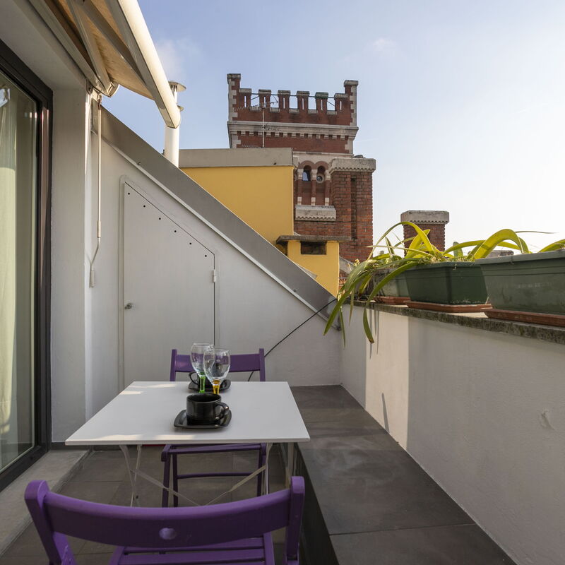 San Vittore-b-one Bedroom: Balcony / Terrace / Patio, Winter