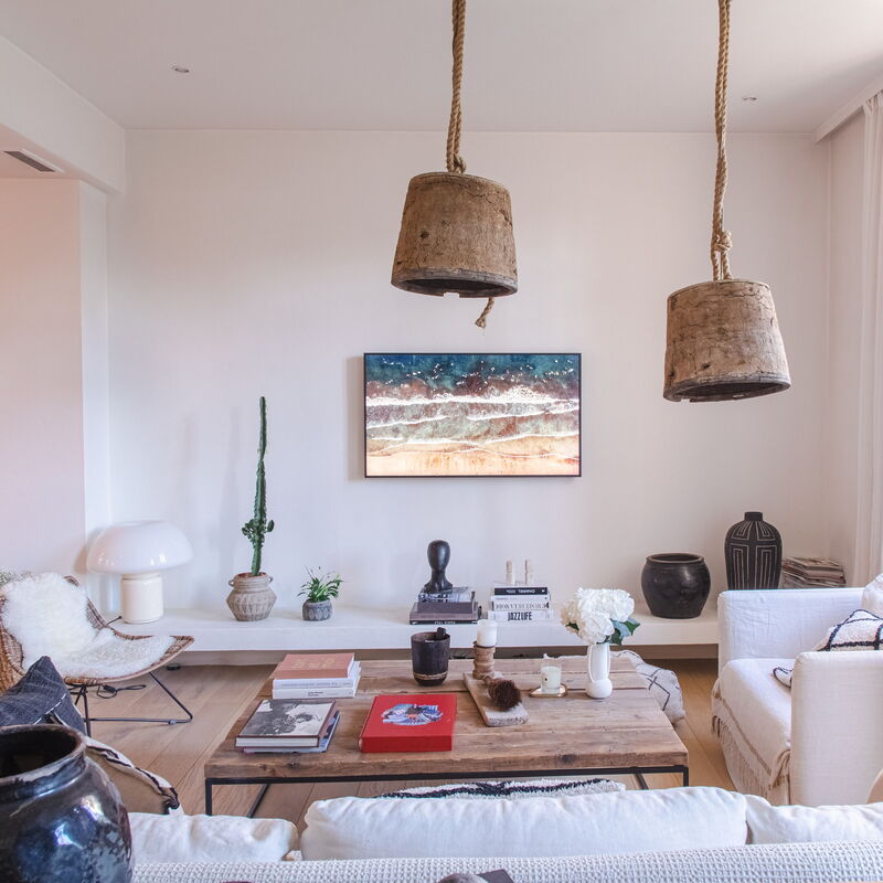 Appartement Design 5* Terrasse Parking Cannes: Living Room