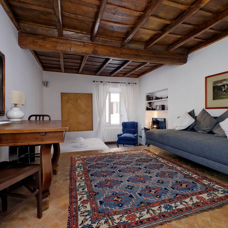 Monolocale a 2 Passi dal Colosseo| Metro: chambre à coucher, Salon