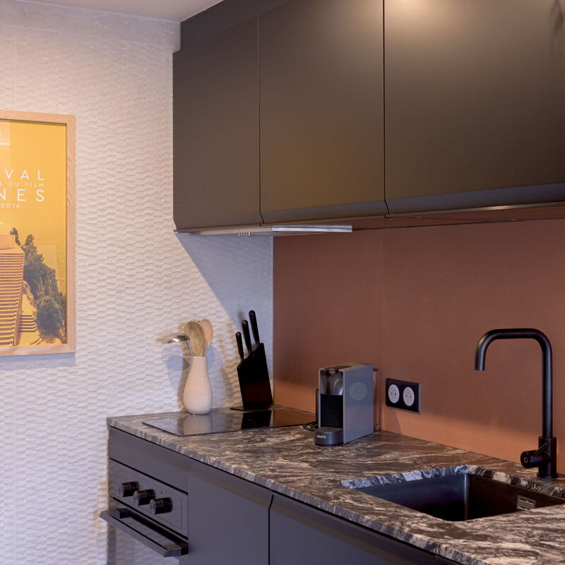 Duplex Pradignac: Kitchen