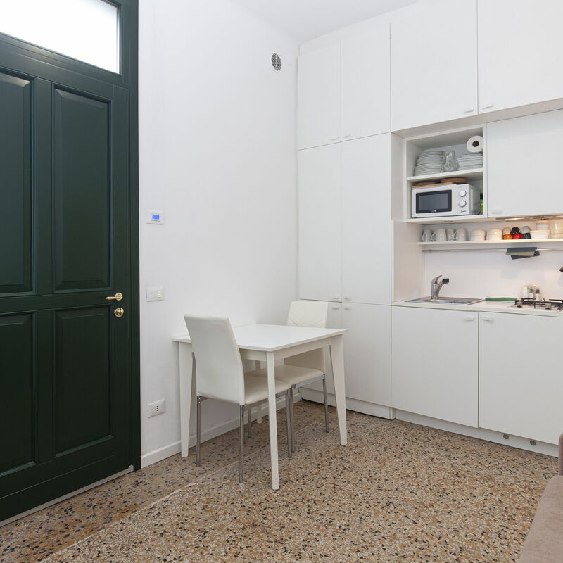 Residence Santa Marta: Cuisine, Salle à manger, Salon