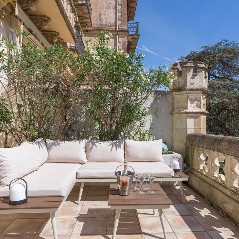 Le Château Vallombrosa: Balcony / Terrace / Patio