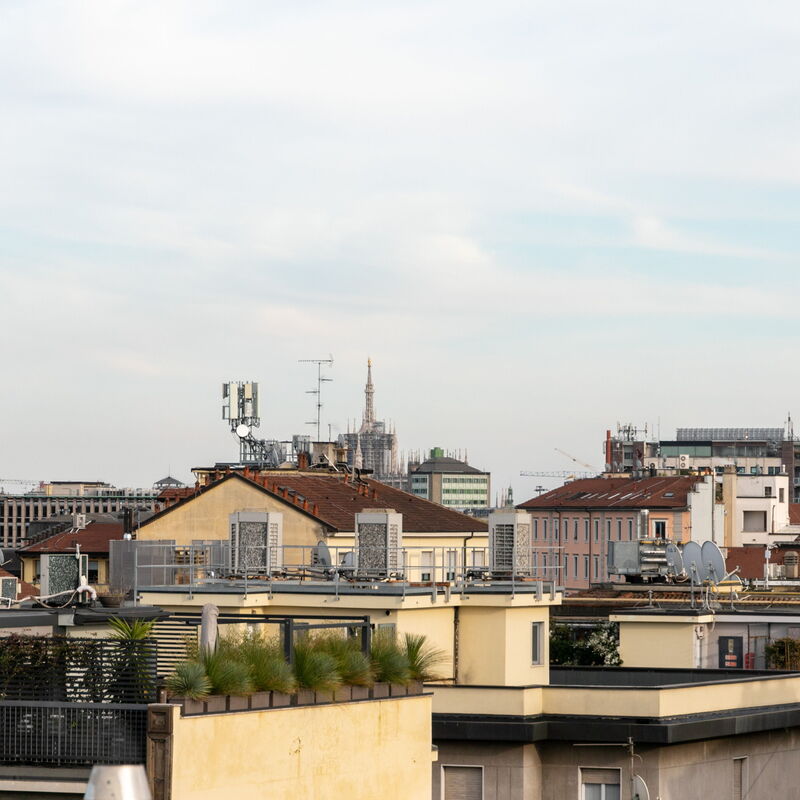 Largo Quinto Alpini: Extérieur, Hiver, Vues