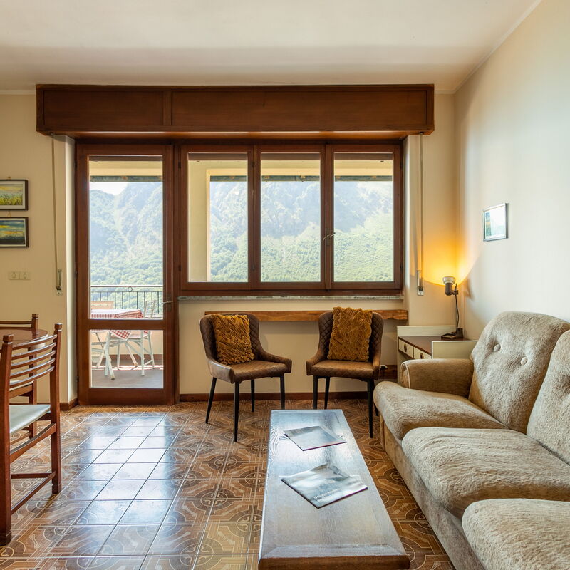 Sciura Elena's Terrace With Lake, Mounts & Valley: Dining Room, Living Room