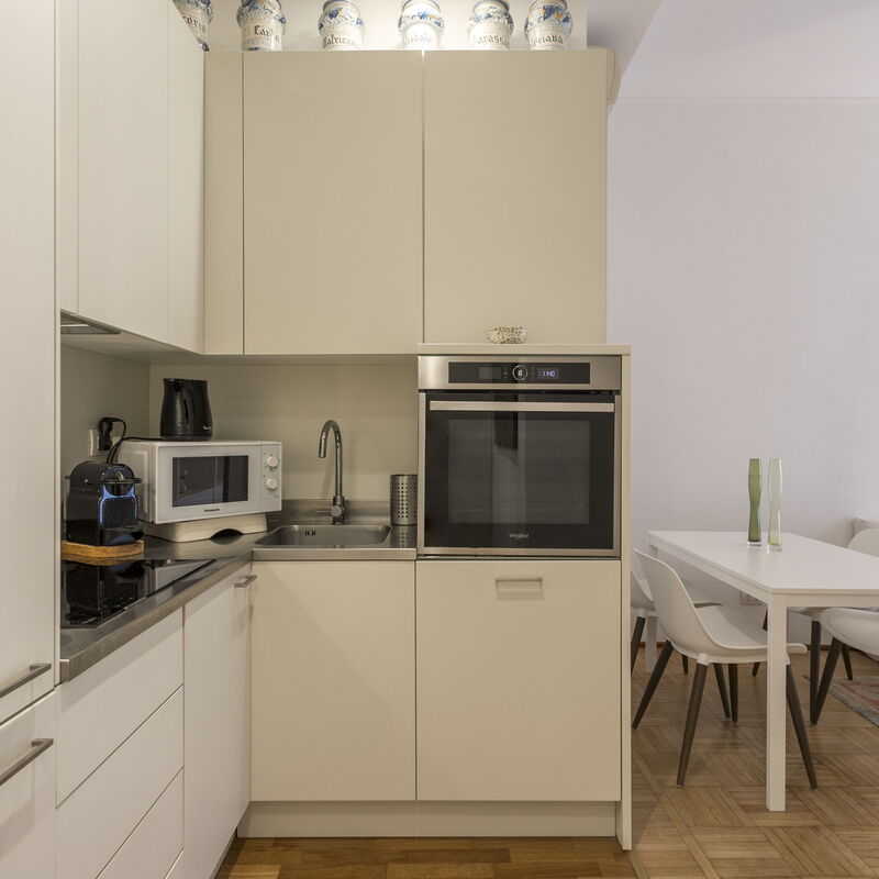 Disciplini Two Bedrooms: Kitchen, Living Room