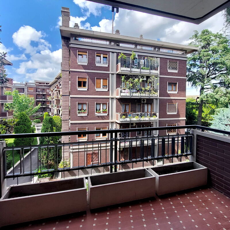 Spacious 1‑Bed with Balcony • 850M to Furio Camillo (Line A): Balcony / Terrace / Patio, Scenic View