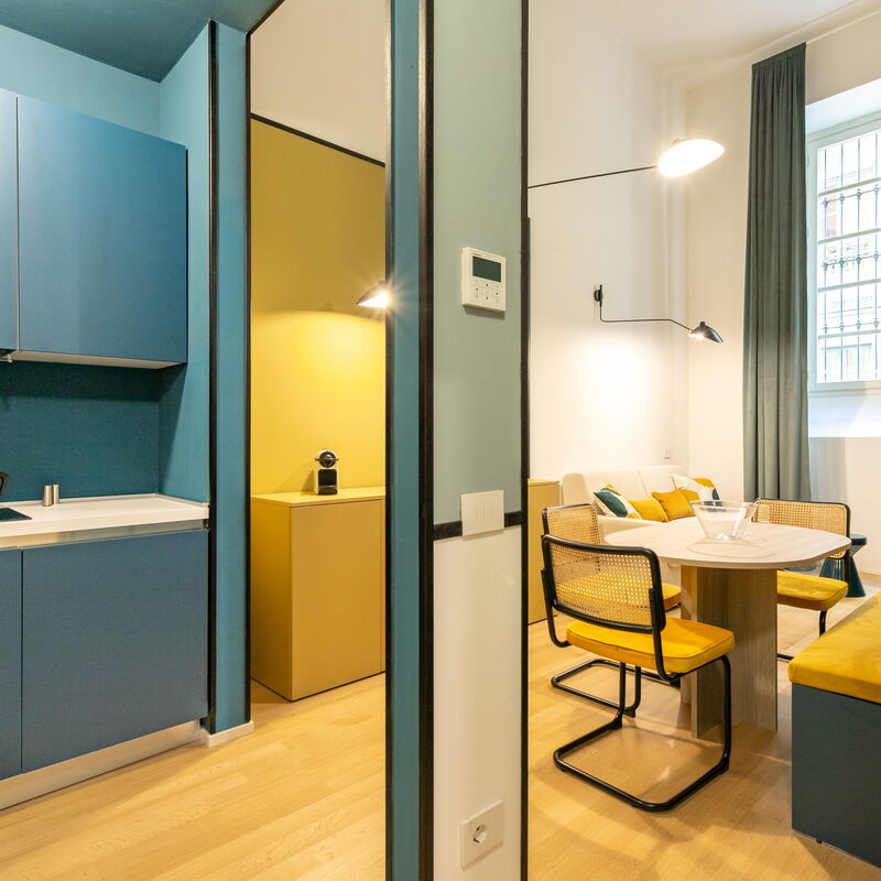 Borromei Suites: Kitchen, Living Room