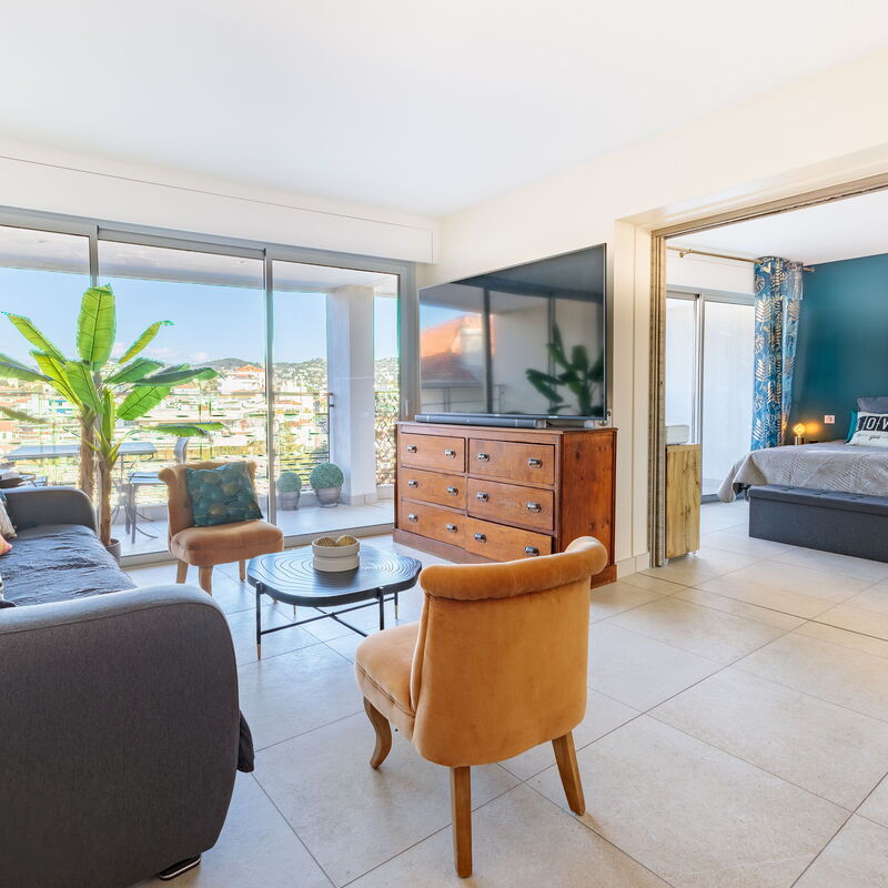 Villa Lerins 405: Bedroom, Living Room