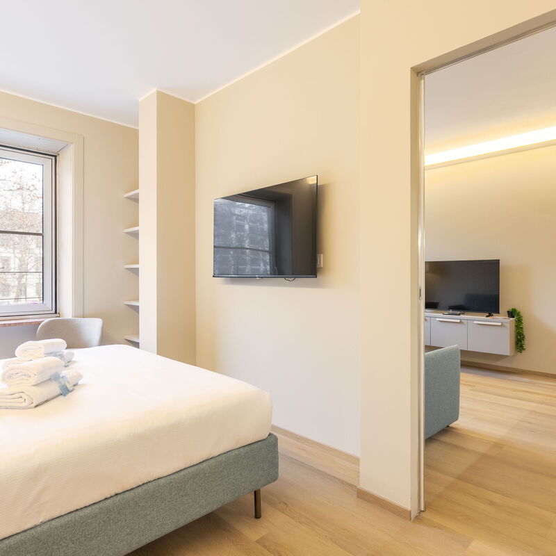 Arco della Pace Sweet Home: Camera da letto, Soggiorno