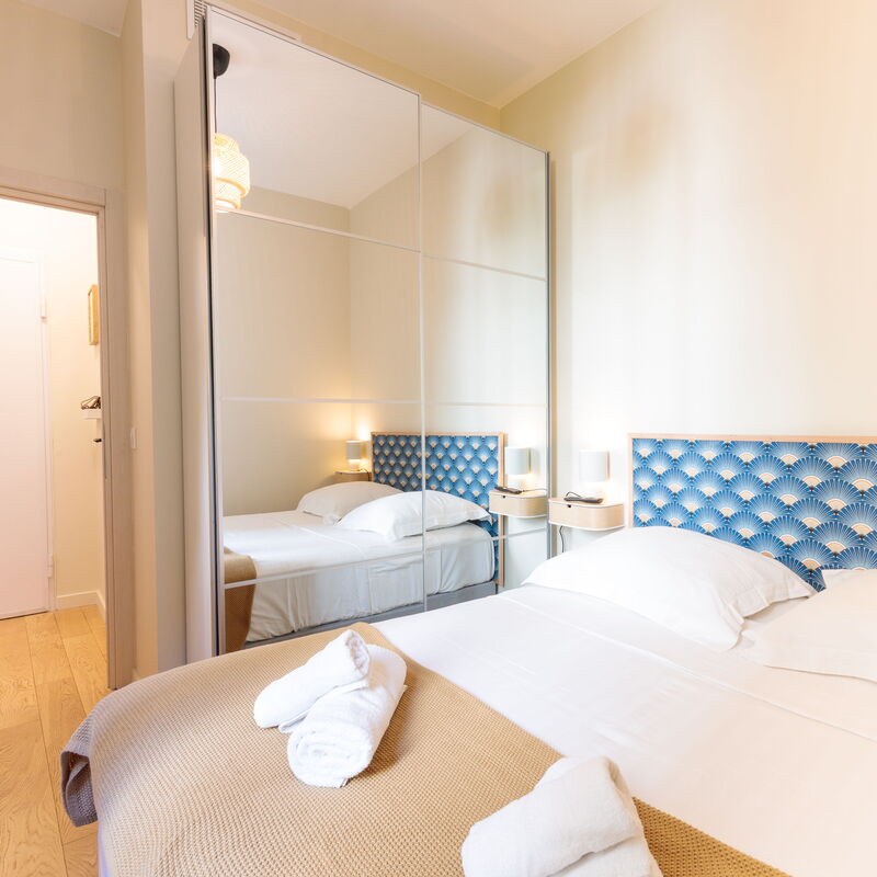 La Bléone: chambre à coucher